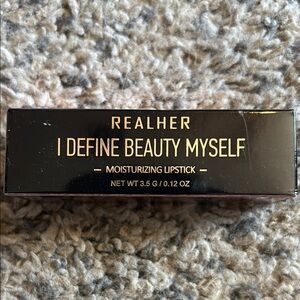 RealHer I Define Beauty Myself dusty pink lipstick